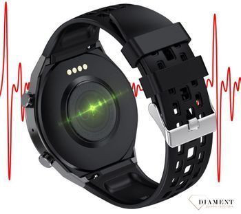 Smartwatch męski na czarnym pasku Rubicon RNCE68. Bluetooth. Zdalne rozmowy przez zegarek (5).jpg
